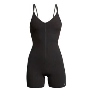 ALO Yoga Black Strappy Suns Out Bodysuit / Onesie XS
